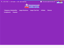Tablet Screenshot of inflableslunaloca.com.mx